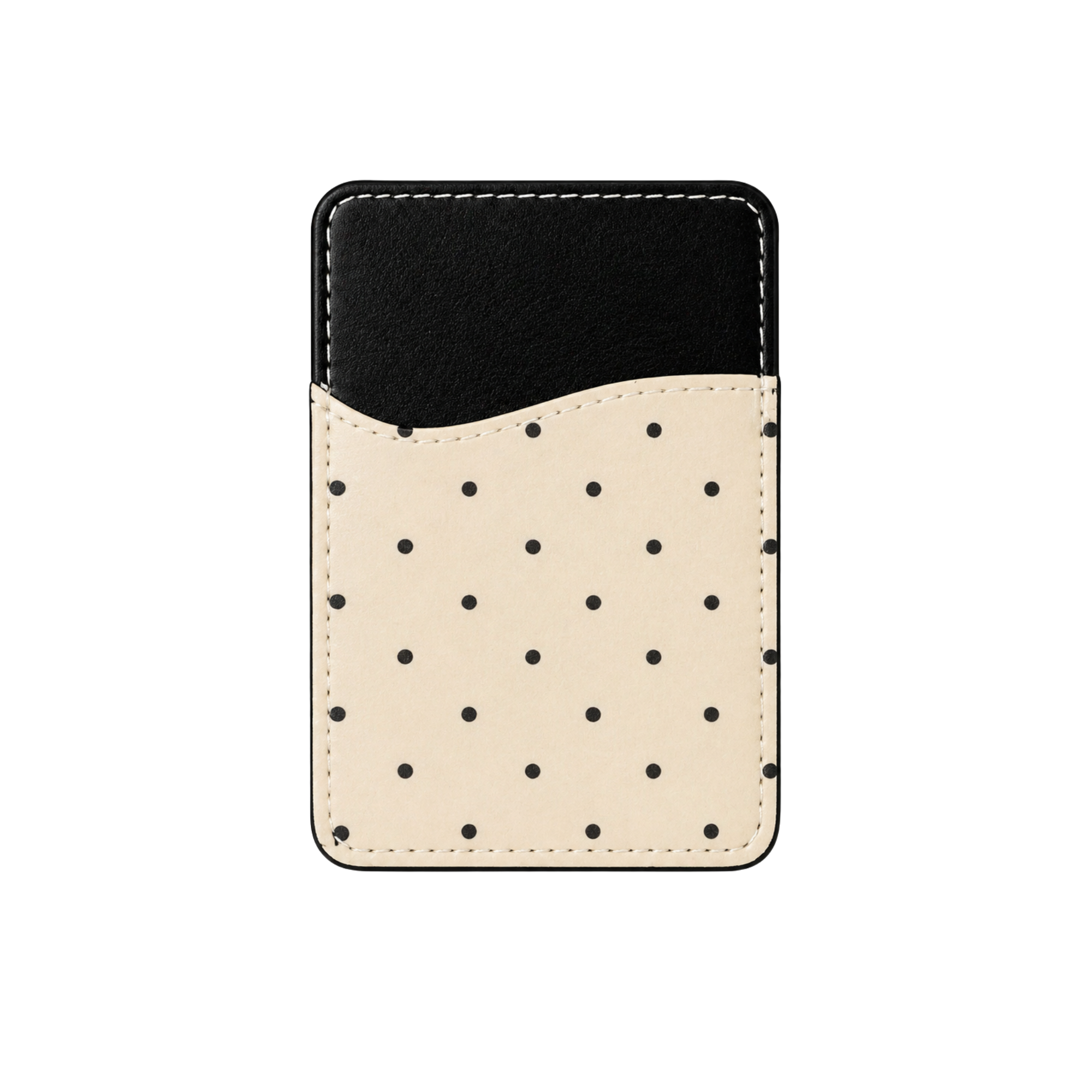Espresso Polka Phone Card Wallet