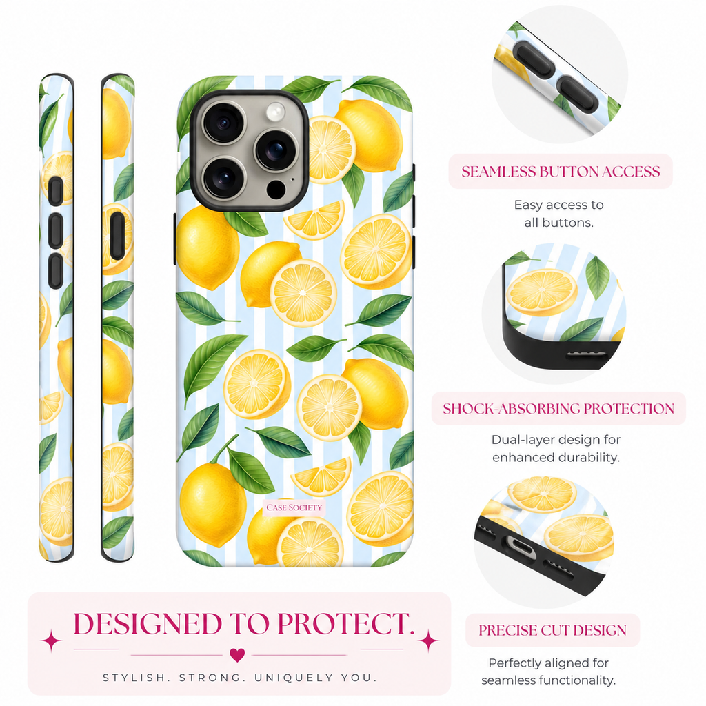 Fresh Lemon iPhone Tough Case
