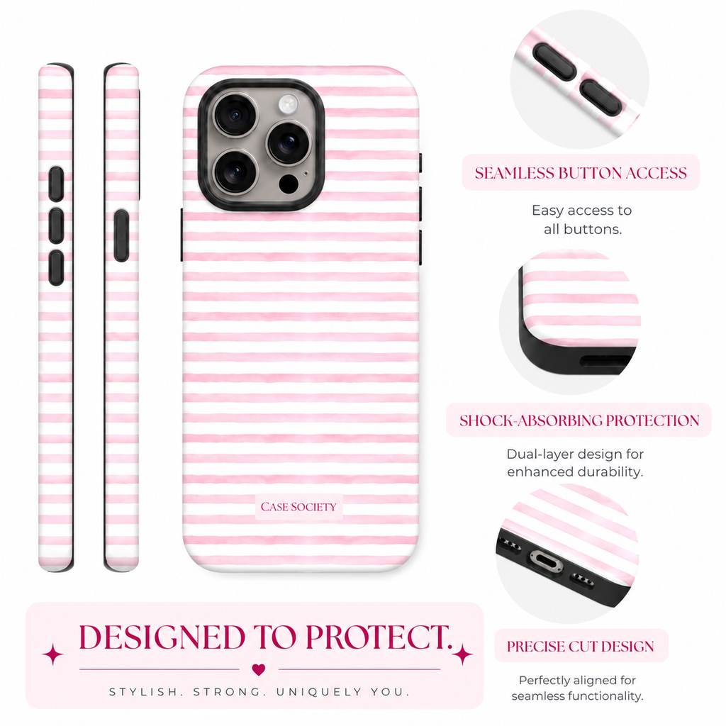 Pink Horizon Tough iPhone Case