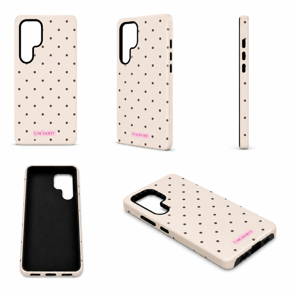 Espresso Polka Samsung Tough Case