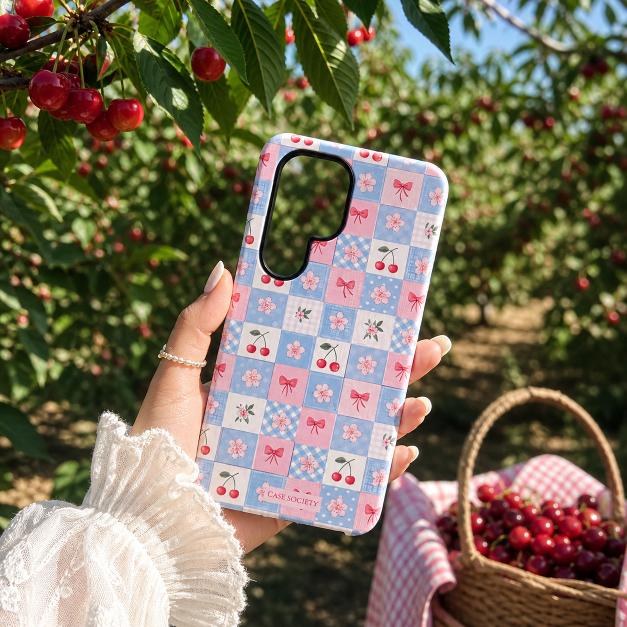 Cherry Check Samsung Tough Case